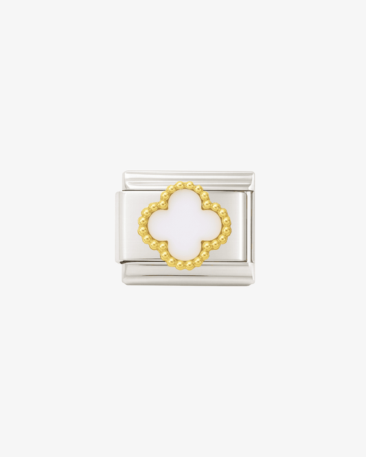 Charm plateado de acero inoxidable personalizable, compatible con pulseras italianas tipo Nomination. Diseño elegante, ideal para crear combinaciones únicas y expresar tu estilo personal. Charms de marcas.  Charm Celine.