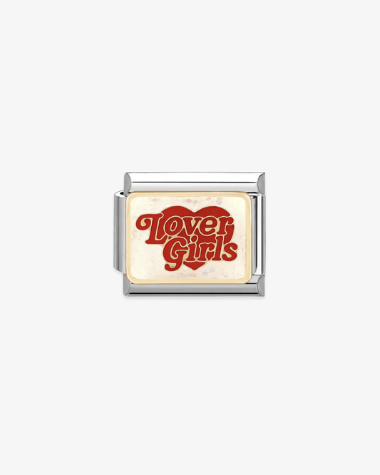 Charm plateado de acero inoxidable personalizable, compatible con pulseras italianas tipo Nomination. Diseño elegante, ideal para crear combinaciones únicas y expresar tu estilo personal. Charms de frases.