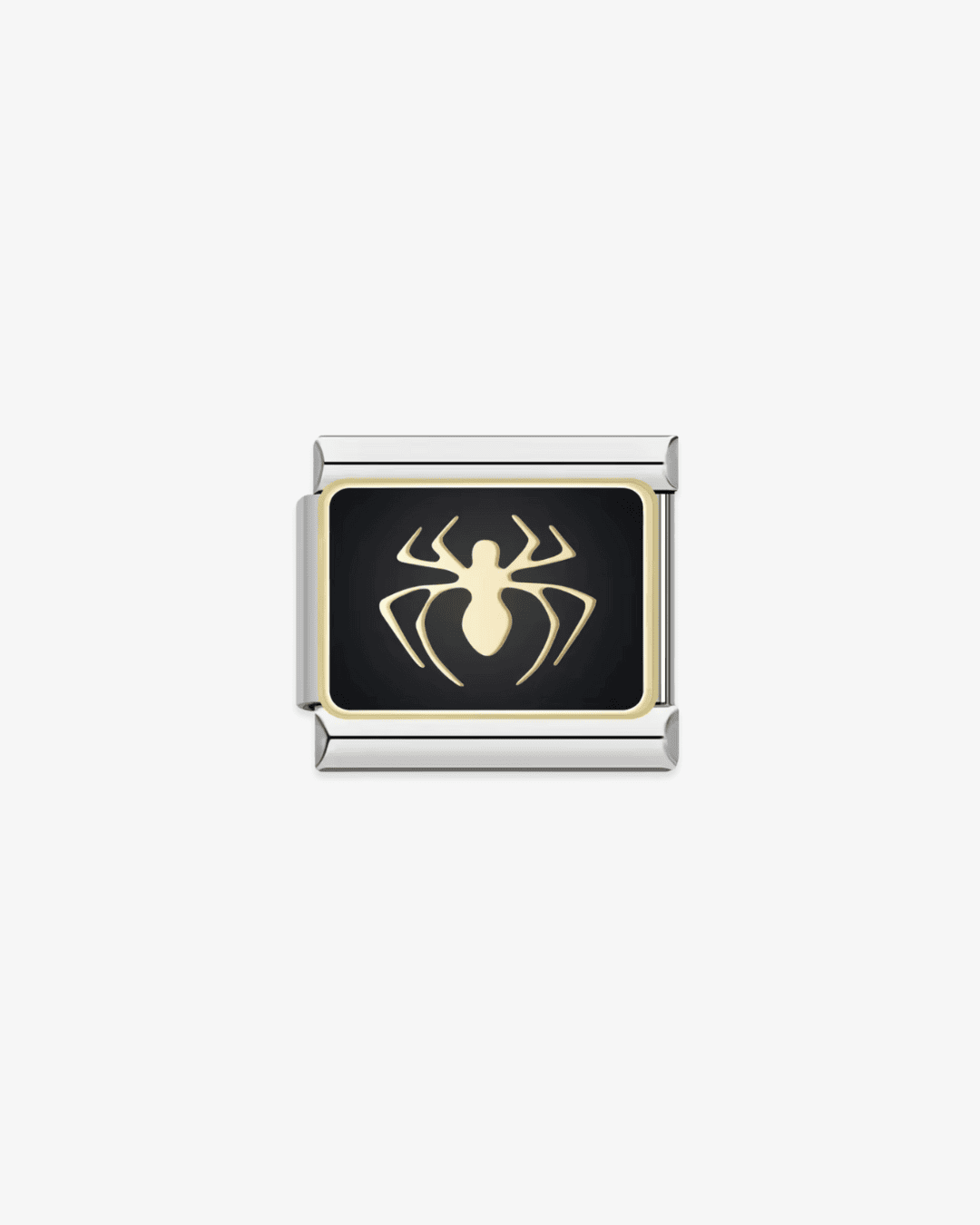 Charm plateado de acero inoxidable personalizable, compatible con pulseras italianas tipo Nomination. Diseño elegante, ideal para crear combinaciones únicas y expresar tu estilo personal. Charms de animales.  